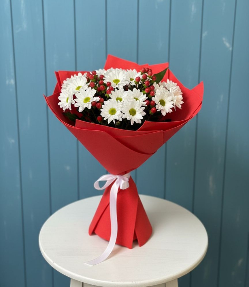 Букет цветов из: Хризантемы в Поздняково