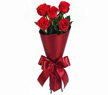 Букет 5 Красных роз Эдлесс Лав в Поздняково