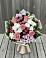 Букет цветов из: Альстромерии, Гвоздики, Розы и Хризантемы в Поздняково
