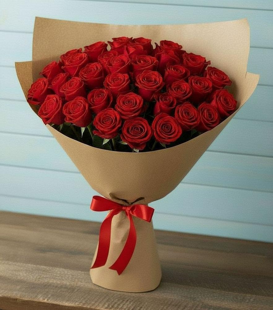 Букет Красные розы Милано в Поздняково