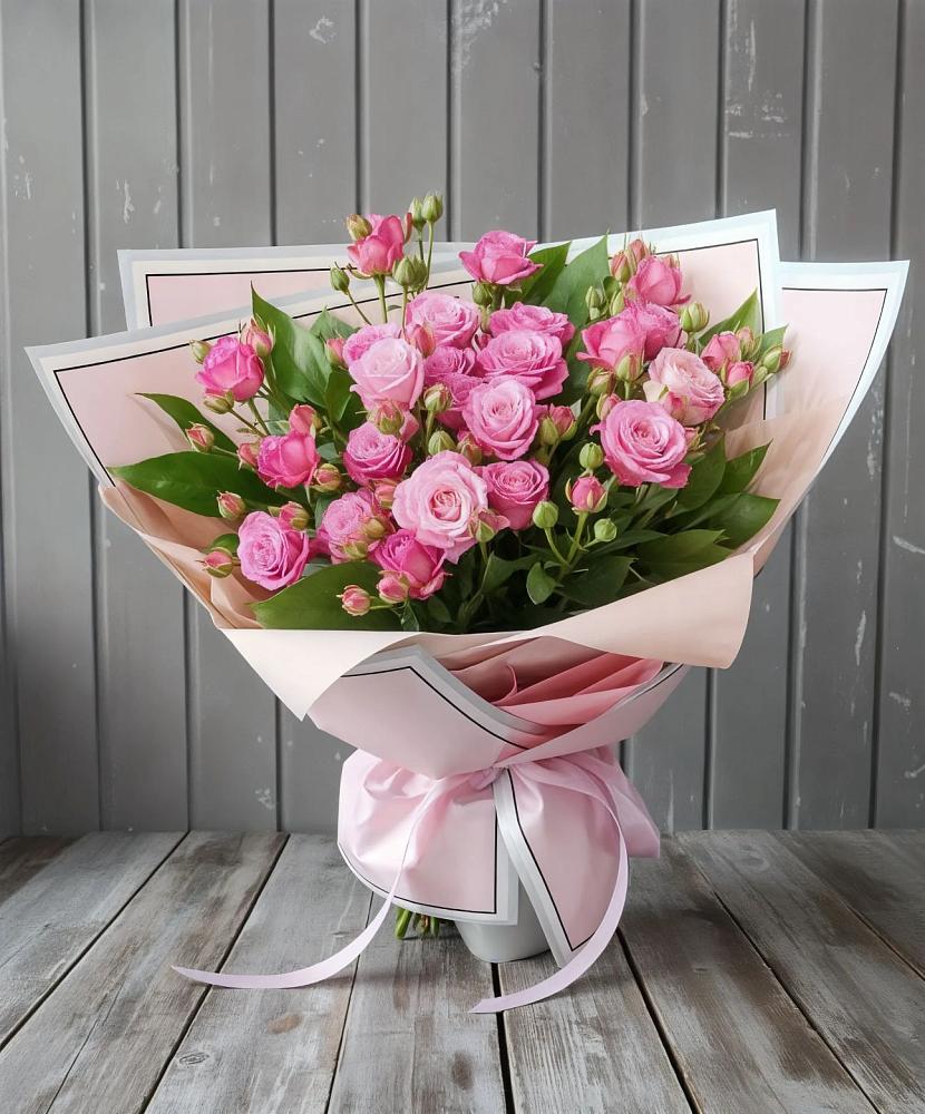Букет Розовый кустик в Поздняково