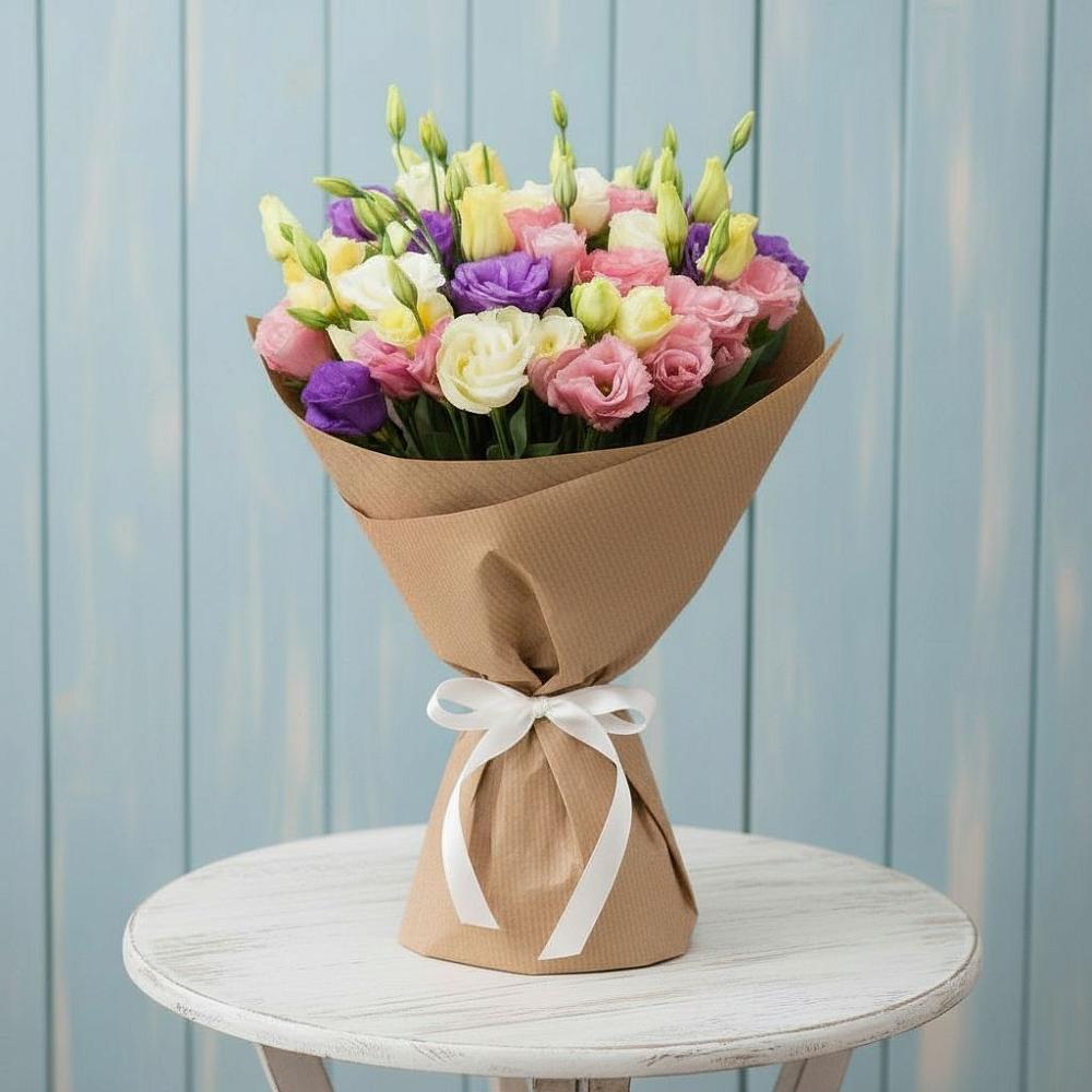 Букет цветов из: Лизиантусы в Поздняково