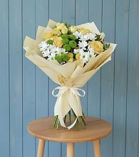 Букет цветов из:  Хризантемы и Розы #REPLACE_PRED# Поздняково