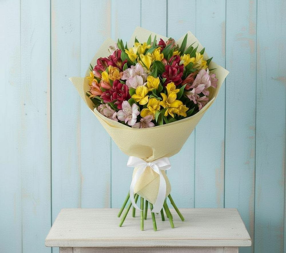 Букет цветов из: Альстромерии в Поздняково