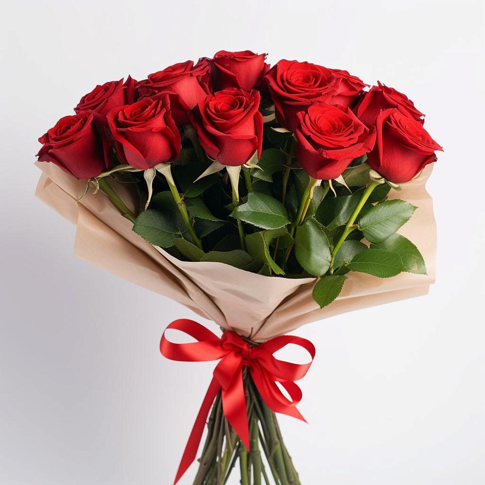 Букет 11 Красных роз Эдлесс Лав в Поздняково