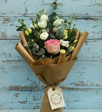 Букет цветов из:  Розы и Лизиантусы в Поздняково