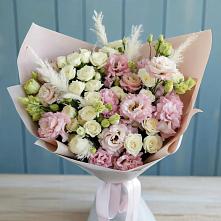 Букет цветов из:  Альстромерии и Розы в Поздняково